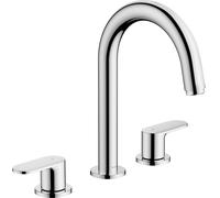 hansgrohe Vernis Blend mezclador de lavabo de 3 agujeros con desag&uumle automÃ¡tico, 71553, Color: cromado - 71553000