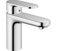 hansgrohe Vernis Blend mezclador monomando de lavabo 100 con alimentación de agua aislada y juego de desagüe cromo, proyección 108 mm, 71571000