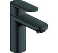 hansgrohe Vernis Blend mezclador monomando de lavabo, con desagüe automático, proyección 108 mm, 71551670, Color: Negro Mate