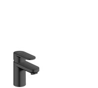hansgrohe Vernis Blend mezclador monomando de lavabo, con juego de desagüe, proyección de 89 mm, 71550670, Color: Negro Mate