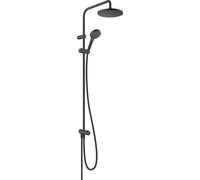 Hansgrohe Vernis Blend conjunto de ducha a pared con rociador con efecto lluvia negro 26099670
