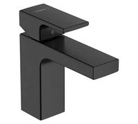 hansgrohe Vernis Shape mezclador monomando de lavabo 100 con desag&uumle automÃ¡tico, proyecciÃ³n de 110 mm, 71561, color: Negro Mate - 71561670