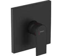 Mezclador monomando enyesado de ducha hansgrohe Vernis Shape, 71668670, Color: Negro Mate