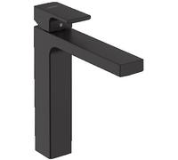 hansgrohe Vernis Shape mezclador monomando de lavabo 190, proyección 181mm, 71591670, Color: Negro Mate