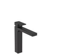 hansgrohe Vernis Shape mezclador monomando de lavabo 190 con juego de desagüe, 71562670, Color: Negro Mate