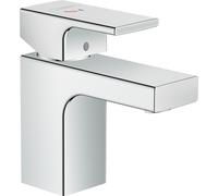 hansgrohe Vernis Shape Mezclador monomando de lavabo 70 con juego de desagüe, 89mm de proyección, CoolStart, 71593000, Color: cromado
