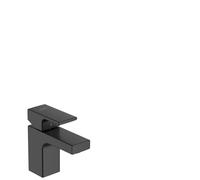 hansgrohe Vernis Shape mezclador monomando de lavabo 70 con juego de desagüe, proyección 89 mm, 71560670, Color: Negro Mate