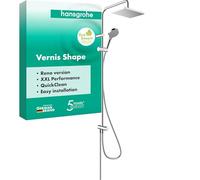 Hansgrohe Vernis Shape Sistema de ducha con termostato 230, 1 tipo de chorro Reno Ahorro de agua, cromo, 26289000