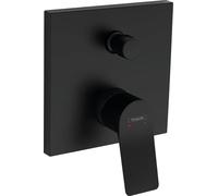 hansgrohe Vivenis 75416670 - Mezclador monomando para bañera (montaje oculto, combinación de seguridad integrada según EN1717, negro mate)