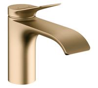 hansgrohe Vivenis 75010140 - Grifo de lavabo con desagüe de tirador (80 mm de altura, 80 mm), color bronce cepillado
