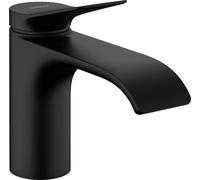 hansgrohe Vivenis - Grifo de agua fría con caño de 80 mm de altura, color negro mate