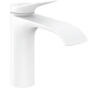 hansgrohe Vivenis, mezclador monomando de lavabo 110 sin desagüe, proyección 146 mm, 75022700, Color: blanco mate
