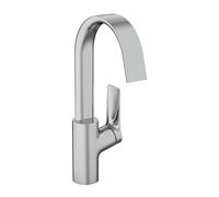 hansgrohe Vivenis Mezclador monomando de lavabo 210, caño giratorio, sin desagüe automático, alcance 139 mm, 75032000, Color: cromado