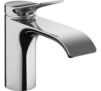 hansgrohe Vivenis, mezclador monomando de lavabo 80 sin desagüe, 133 mm de proyección, 75012000, Color: cromado