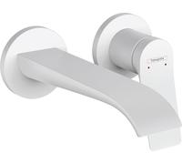 hansgrohe Vivenis Grifo monomando de lavabo empotrado con caño 19,5 cm, blanco mate, 75050700
