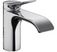 hansgrohe Vivenis, mezclador monomando de lavabo 80 con desagüe automático, 133 mm de proyección, 75010000, Color: cromado