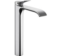 hansgrohe Vivenis, mezclador monomando de lavabo 250 para lavabos sin desagüe, proyección 191 mm, 75042000, Color: cromado