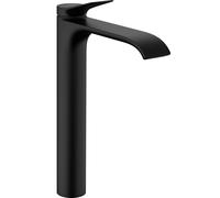 Hansgrohe Vivenis, mezclador monomando de lavabo 250 para lavabos sin desag&uumle, proyecciÃ³n 191 mm, 75042, color: Negro Mate - 75042670