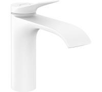 hansgrohe Vivenis mezclador monomando de lavabo 110 con juego de desagüe, alcance 146 mm, 75020700, Color: blanco mate