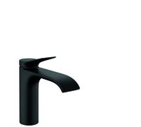 hansgrohe Vivenis, mezclador monomando de lavabo 110 con juego de desagüe, proyección 146 mm, 75020670, Color: Negro Mate