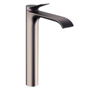 hansgrohe Vivenis Mezclador monomando de lavabo 250 para lavabos, sin desagüe automático, alcance 191mm, 75042340, Color: Cromo negro cepillado