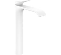 Hansgrohe Vivenis, mezclador monomando de lavabo 250 para lavabos sin desagÃŒe, proyecciÃ³n 191 mm, 75042, Color: blanco mate - 75042700