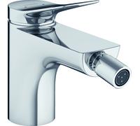 hansgrohe Vivenis, mezclador monomando para bidé con juego de desagüe, proyección de 130 mm, 75200000, Color: cromado
