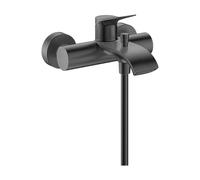 hansgrohe Vivenis Original - grifo bañera visto para 2 funciones, mezlador monomando bañera 19,7 cm, grifo monomando de bañera, cromo negro cepillado, 75423340