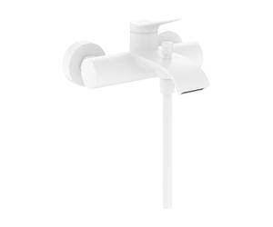 hansgrohe Vivenis Original - grifo bañera visto para 2 funciones, mezlador monomando bañera 19,7 cm, grifo monomando de bañera, blanco mate, 75423700