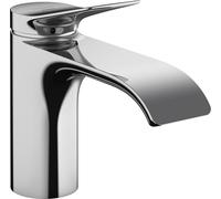 hansgrohe Vivenis válvula de columna 80 para agua estancada, sin desagüe automático, alcance 133mm, 75013000, Color: cromado