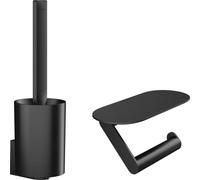 Juego de inodoro WallStoris de hansgrohe, 27969670, Color: Negro Mate