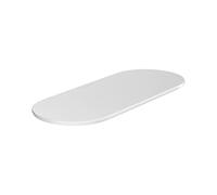 hansgrohe WallStoris - tapa para cesta baño 25cm, organizador baño, accesorios baño sin taladro, blanco mate, 27925700