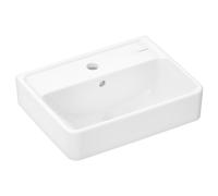 hansgrohe Xanuia Q lavabo, 1 agujero para grifo, con rebosadero, 450x340mm, blanco, 60130450