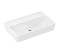 hansgrohe Xanuia Q Lavabo compacto, sin agujero para grifo, sin rebosadero, 600x370mm, blanco, 60216450