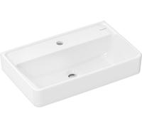 hansgrohe Xanuia Q Lavabo compacto, 1 agujero para grifo, sin rebosadero, 600x370mm, blanco, 60215450