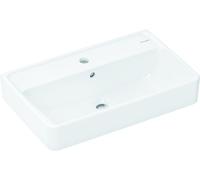 hansgrohe Xanuia Q Lavabo compacto, con agujero para grifo, con rebosadero, 600x370mm, SmartClean, blanco, 61124450