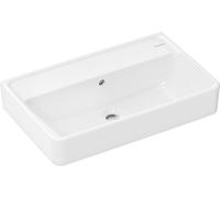 hansgrohe Xanuia Q Lavabo compacto, sin agujero para grifo, con rebosadero, 600x370mm, SmartClean, blanco, 61125450