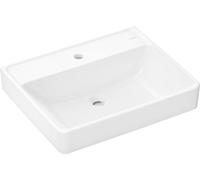 hansgrohe Xanuia Q lavabo, con agujero para grifo, sin rebosadero, 600x480mm, SmartClean, blanco, 61150450