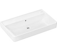 hansgrohe Xanuia Q lavabo, sin agujero para grifo, con rebosadero, 800x480mm, SmartClean, blanco, 61137450