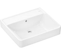 hansgrohe Xanuia Q lavabo sobre encimera, sin agujero para grifo, con rebosadero, pulido, 550x480mm, blanco, 60239450