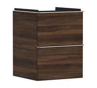 Hansgrohe Xelu Q armario 48x49.5x60.5 cm suspendido, para lavabo nogal-cromo 54022000