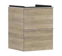 Hansgrohe Xelu Q armario 48x49.5x60.5 cm suspendido, para lavabo roble-cromo 54021000