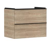Hansgrohe Xelu Q armario 78x49.5x60.5 cm suspendido, para lavabo negro-roble 54029670