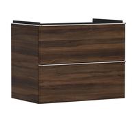 Hansgrohe Xelu Q armario 78x49.5x60.5 cm suspendido, para lavabo nogal-cromo 54030000
