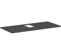 hansgrohe Xelu Q consola con recorte central, 1180x550, para lavabo sobre encimera, con orificio para grifo, 54122910, Color: Gris diamante mate