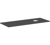 consola hansgrohe Xelu Q con corte redondo a la derecha, 1360x550, para lavabo sobre encimera, sin agujero para grifo, 54117910, Color: Gris diamante mate