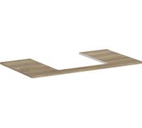 hansgrohe Xelu Q consola con recorte central, 980x550, para lavabo sobre encimera 500x480mm, pulido, 54095230, Color: Naturaleza del roble