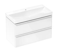 hansgrohe Xelu Q lavabo, con desagüe automático, sin rebosadero, 1000x480mm, blanco, 61036450, Color: 1 orificio para grifo