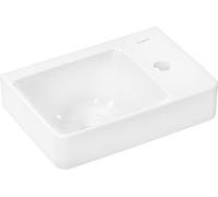 hansgrohe Xelu Q lavamanos con repisa a la derecha, 1 agujero para grifo, sin rebosadero, 360x250x80mm, blanco, 60314450