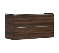 hansgrohe Xelu Q mueble bajo lavabo, 1180x475, 2 cajones, para lavabo, 54038000, Color: Mueble Nogal Oscuro/Mando Cromo